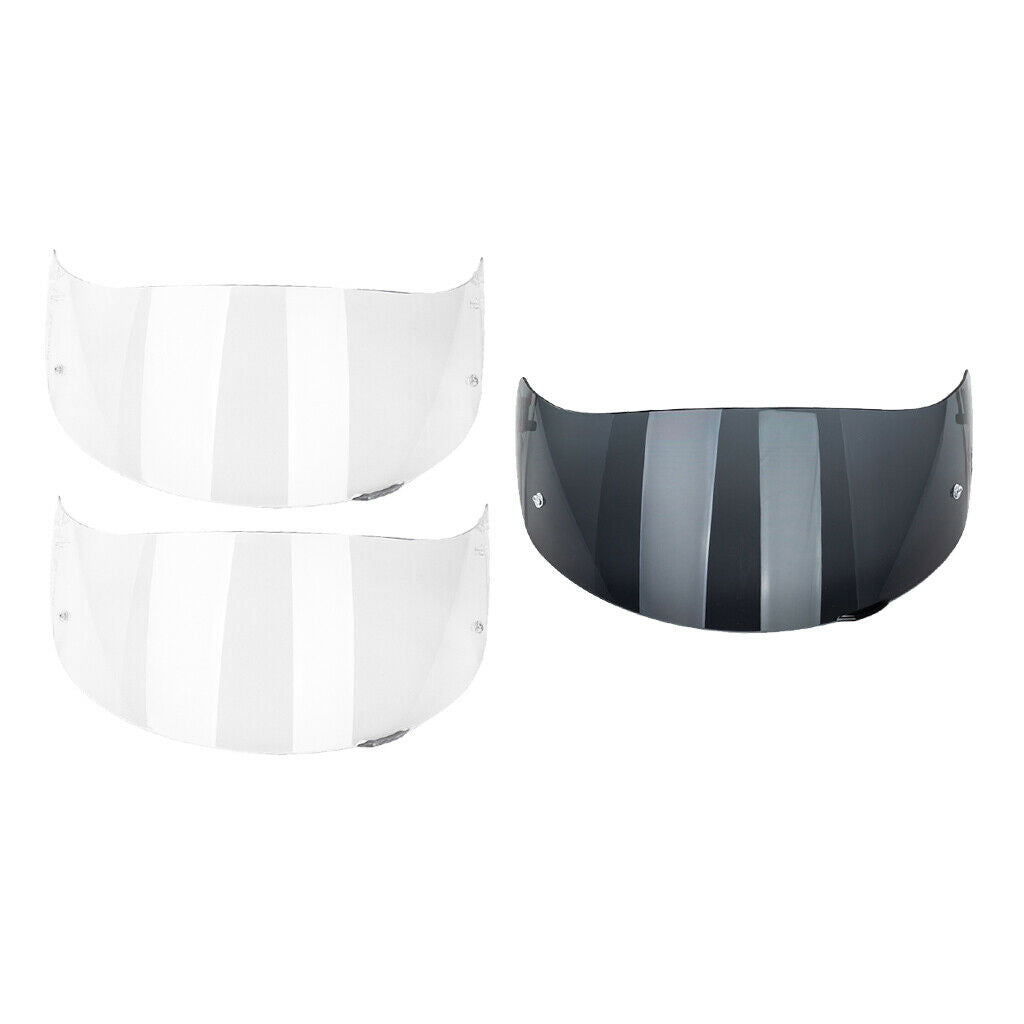 3Pcs Anti-UV Motorcycle Helmet Full Face Shield Lens Visor for AGV K3 Motor Bike