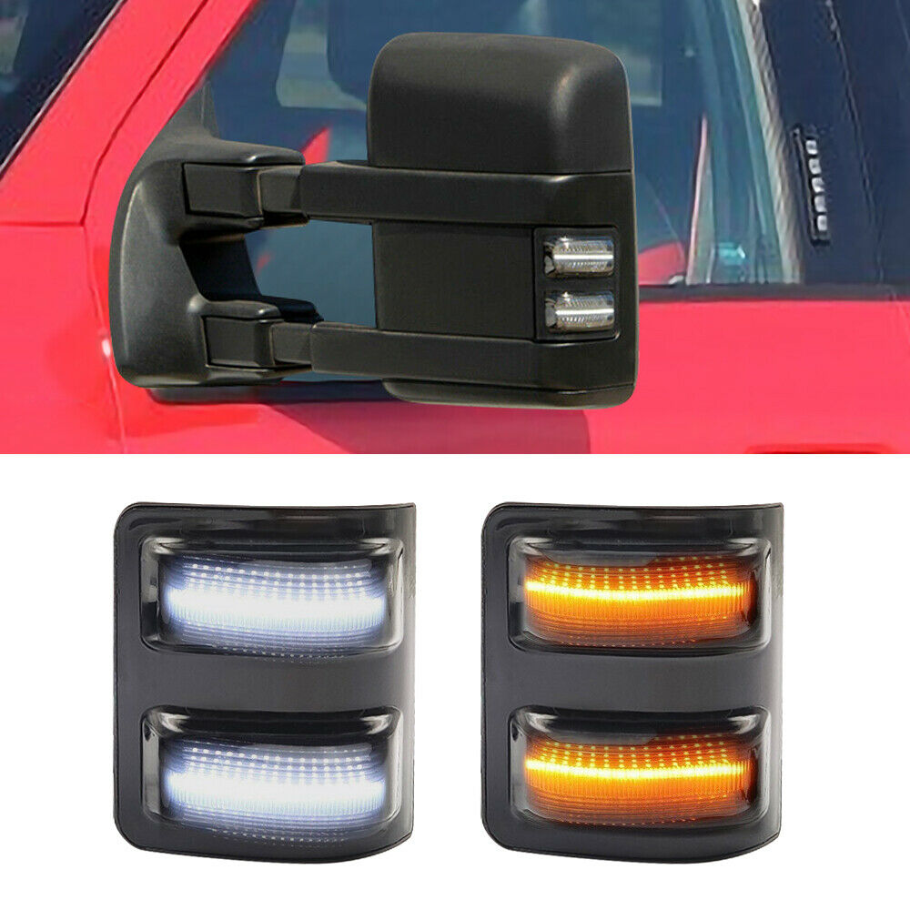 LED Side Mirror Marker Light Lamps For 08-16 Ford F250 F350 F450 Super Duty