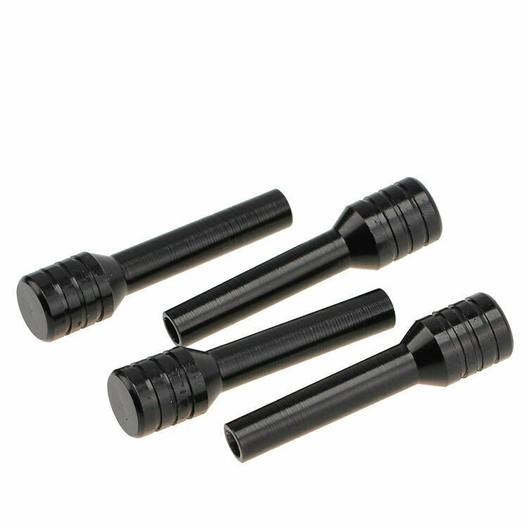 4X Aluminum Car SUV Auto Trucks Lock Locking Knob Pull Pins Cover Black