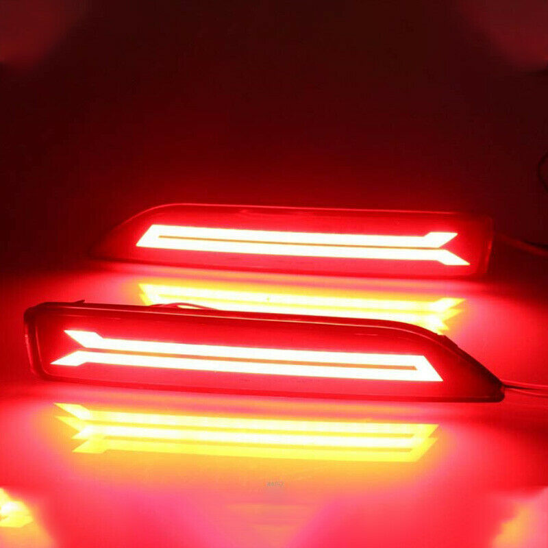 2PCS for  CRV CR-V 2007 2008 2009 Multi-Function LED Rear Bumper Light Rear FoY6
