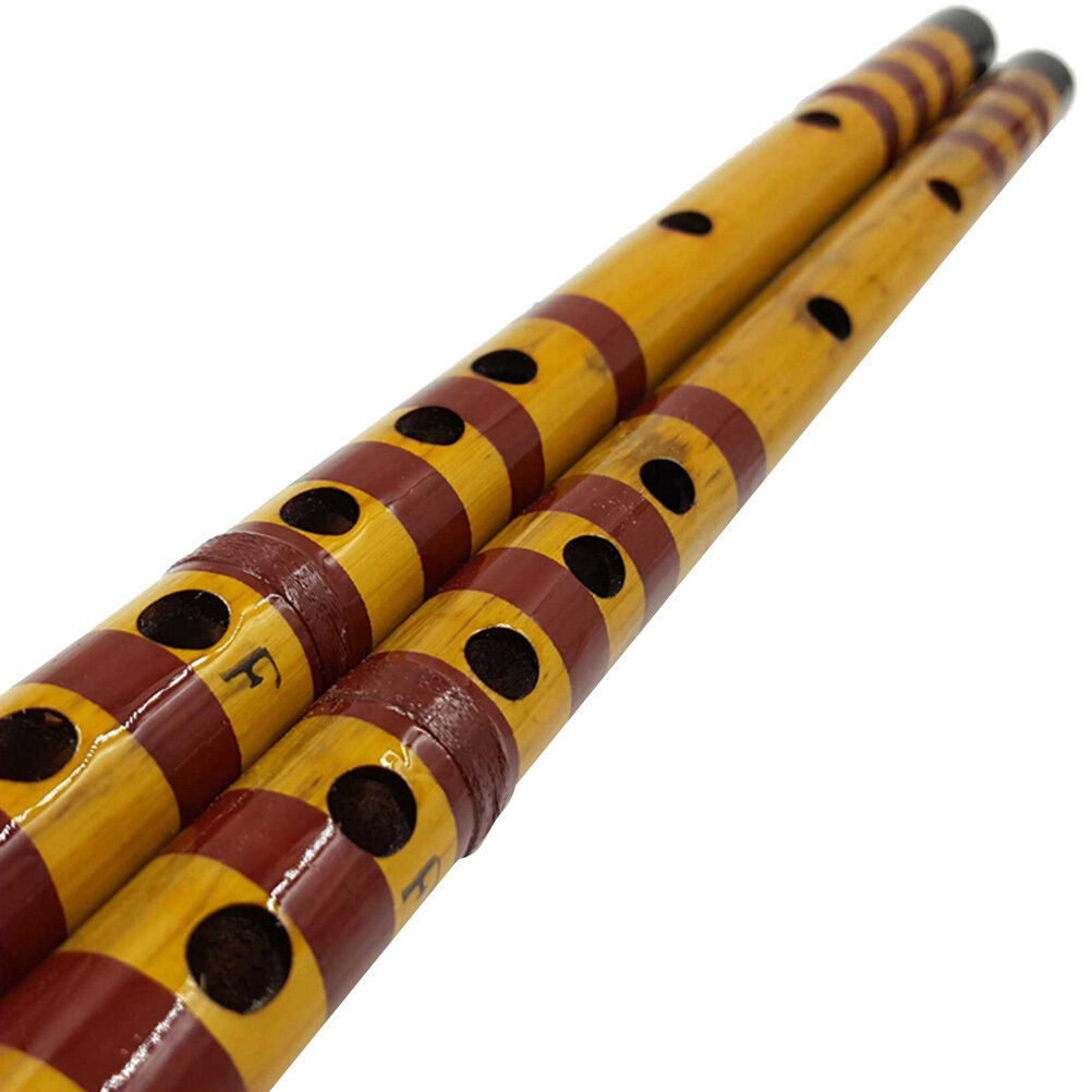 Traditional Bamboo Flute Clarinet  Student Musical Instrument 7Hole 42.5cm BDAU