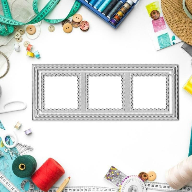 Border Background Metal Cutting Dies Stencil DIY Scrapbooking Album Paper Card