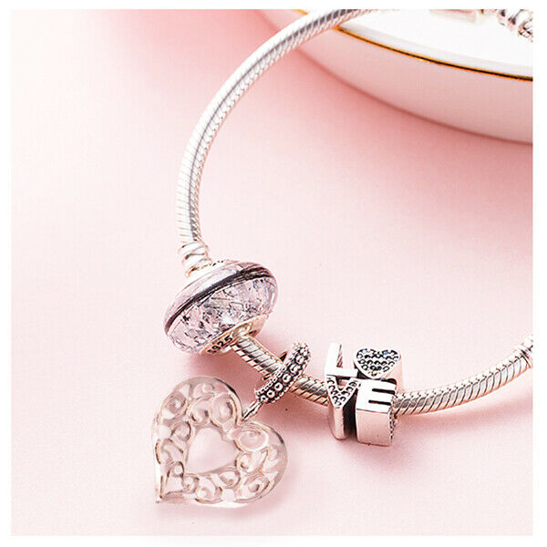60Pcs Filigree Charms Pendants Scrapbooking Crafts Making Bracelets Necklace