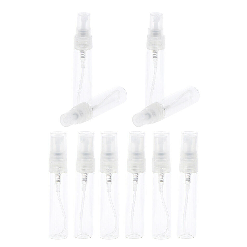 10Pcs Empty Perfume Spray Bottles Refillable Travel Fine Mist Sprayer 5ml