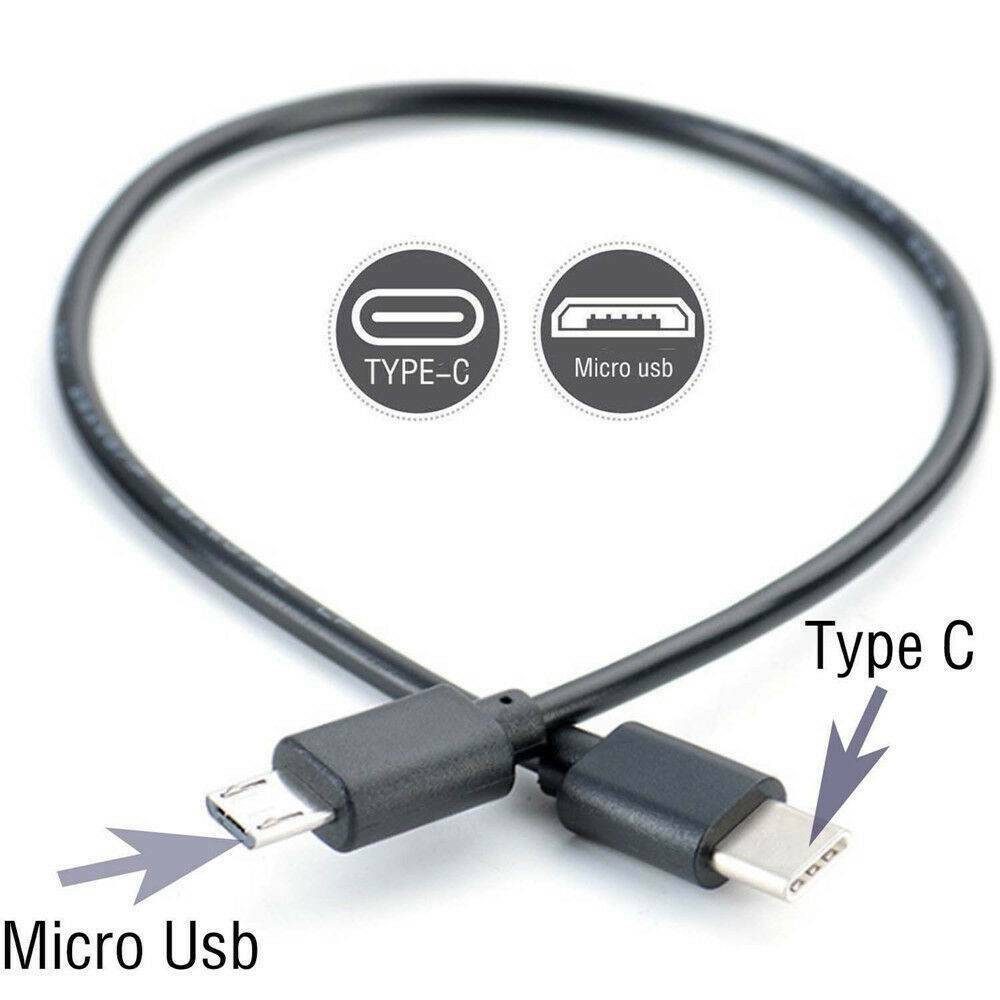 Micro USB Type C Male To Micro B Male 5Pin Sync OTG Adapter Lead Data Cable