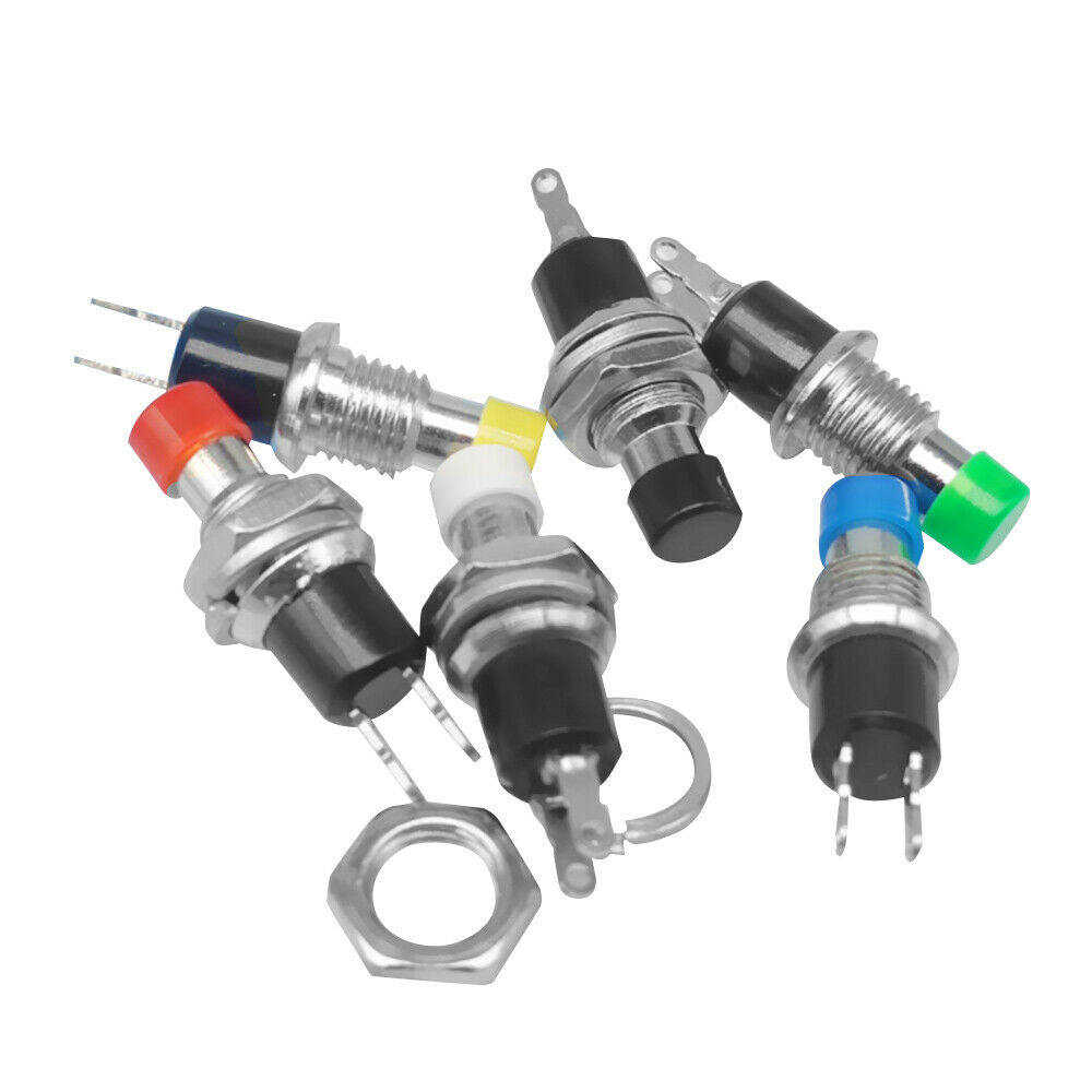 6Pcs PBS-110 7MM Normally Open Momentary Push Button Switch Push Micro Switch