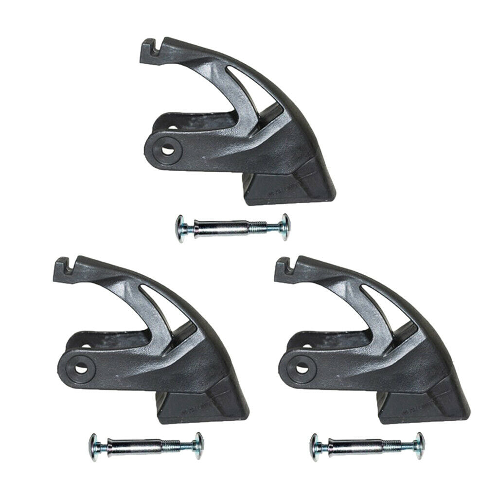 3Pcs Universal Roller Skates Brakes Pads Brake Blade Accessories Black