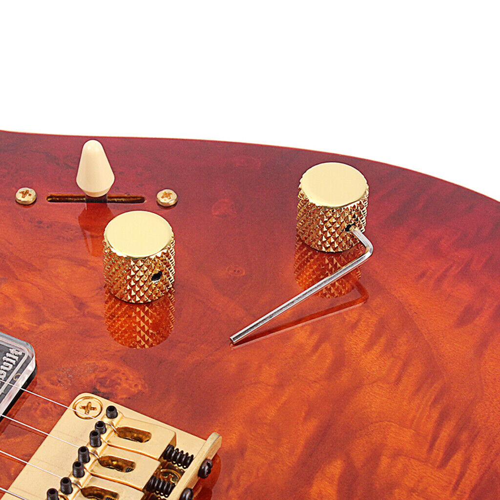 4x Metal Dome Control Knobs for Guitar Parts Accessories