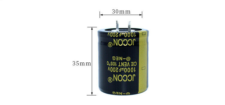1pcs 200v 1000uf Aluminum electrolytic capacitor Power adapter filtering 30x35mm