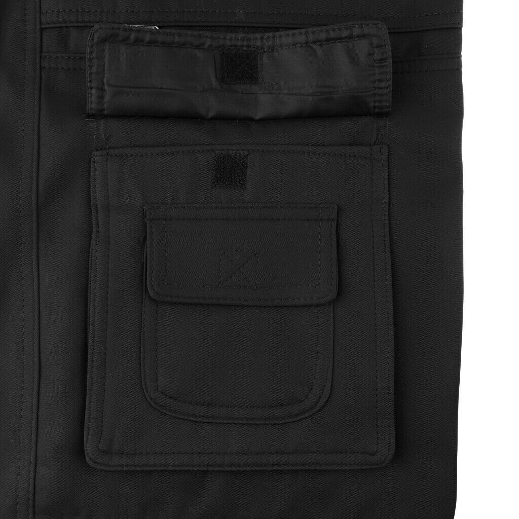 Men's Reversible Fishing Vest Photography Utility Waistcoat  3XL Blackblue