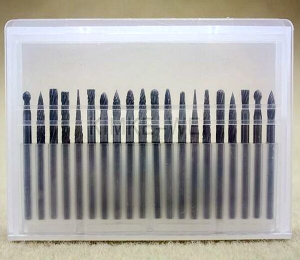 20x 3*3mm Tungsten steel Solid Carbide Burrs For Rotary Tool Drill Bit