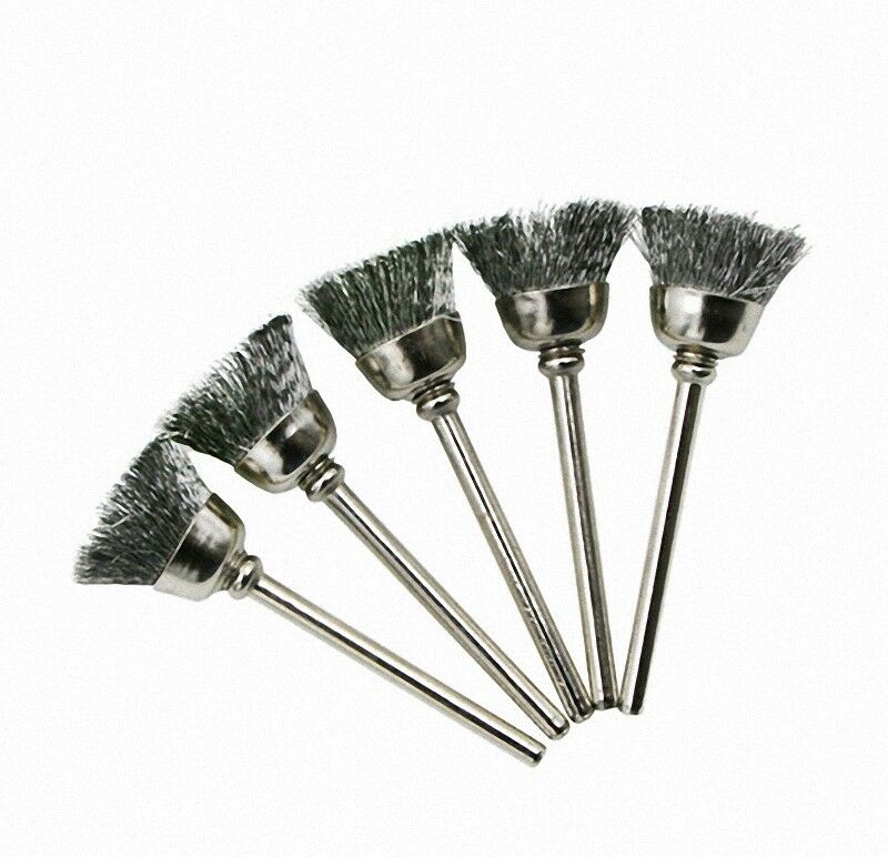 New 15Pc Wire steel Brush Brushes Wheel- for Dremel Die grinder & Rotary tools