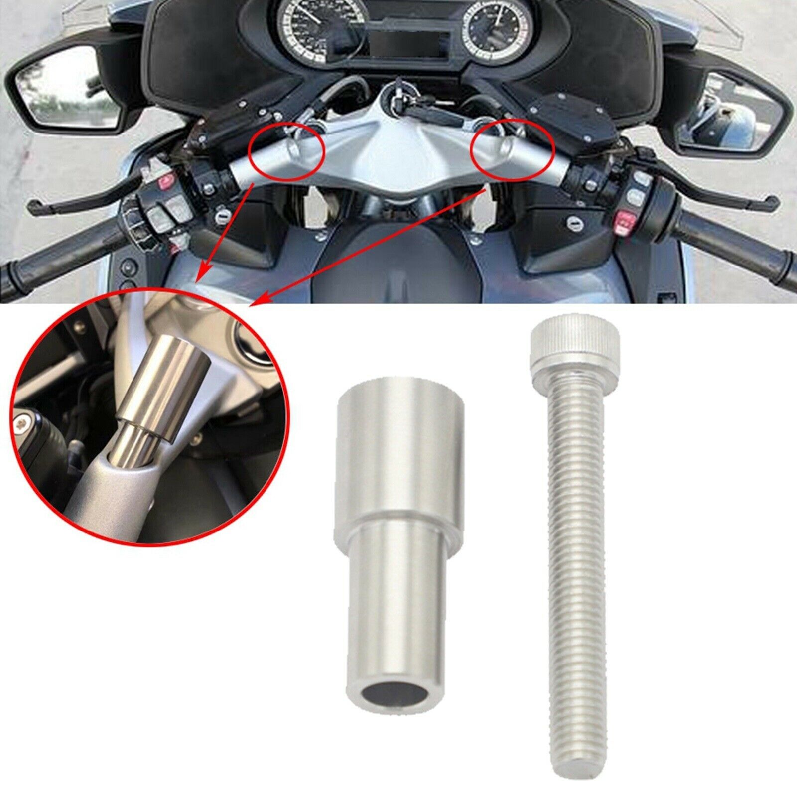 Phone Stand Bracket Handle Extension Rod for BMW K1600GT K1600B 1200RT 14-2020