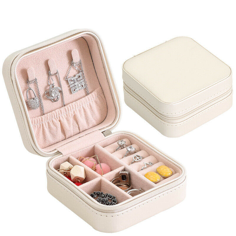 Small Jewelry Box Watch Organizer Necklace Ring Earrings Storage women girl W
