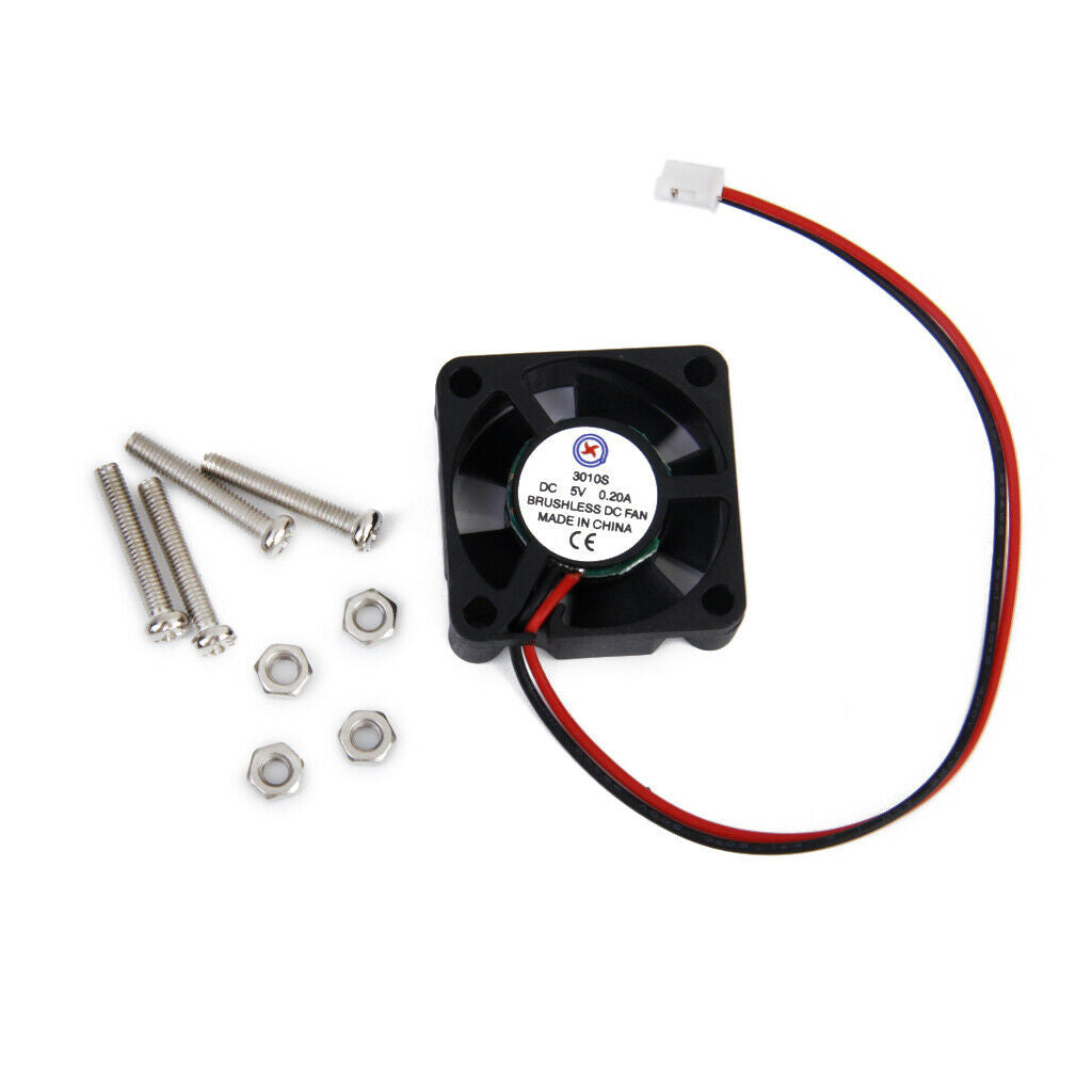 DC 5V Cooling Fan + Screws For Raspberry Pi B / Pi B+/ Pi A+/Pi 2