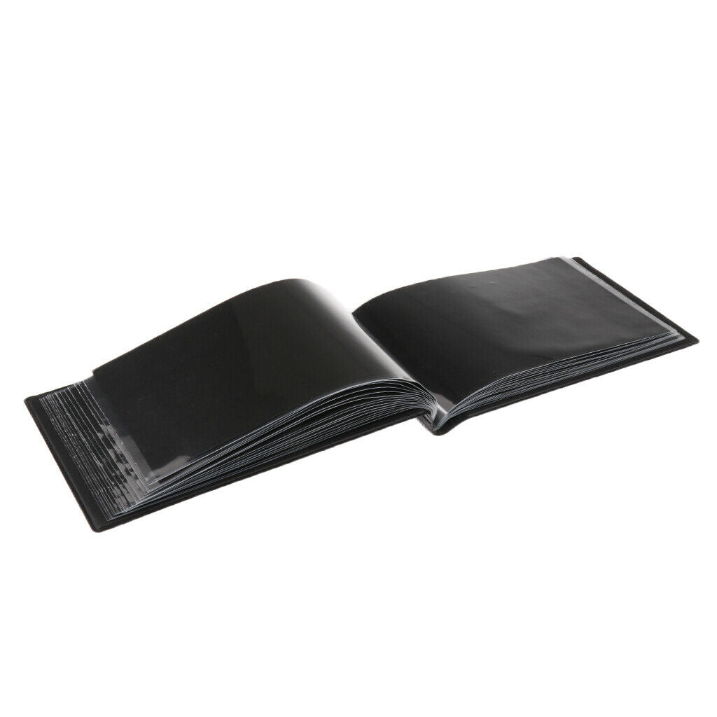 Leather Banknote Money Currency Coin Collection Album Collecting Book Black