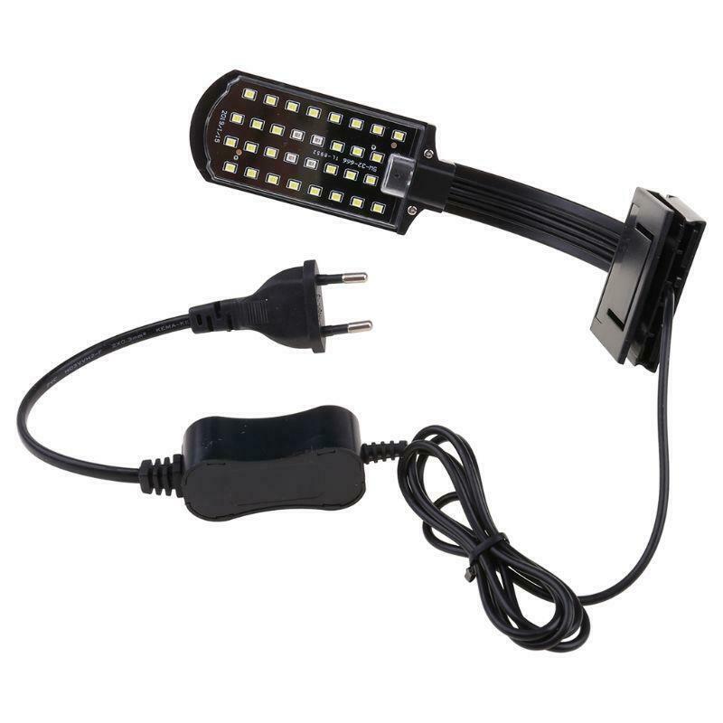Simple LED Aquarium Lights Water Grass Plants Grow Light Fish Tank Clip-on Lamp