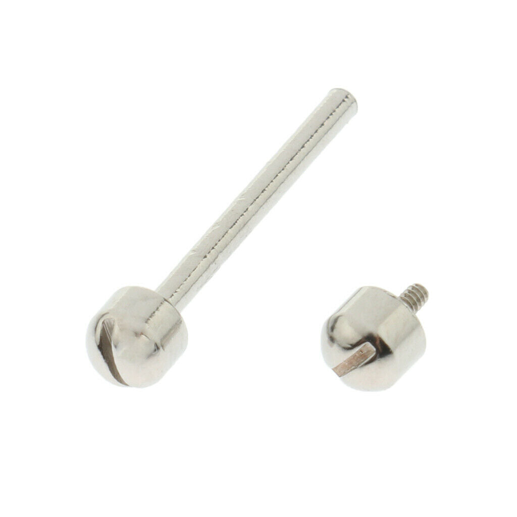 2 Pcs Stainless Steel Bar Screw Tube Replace Watch Repairing Tool 16 mm