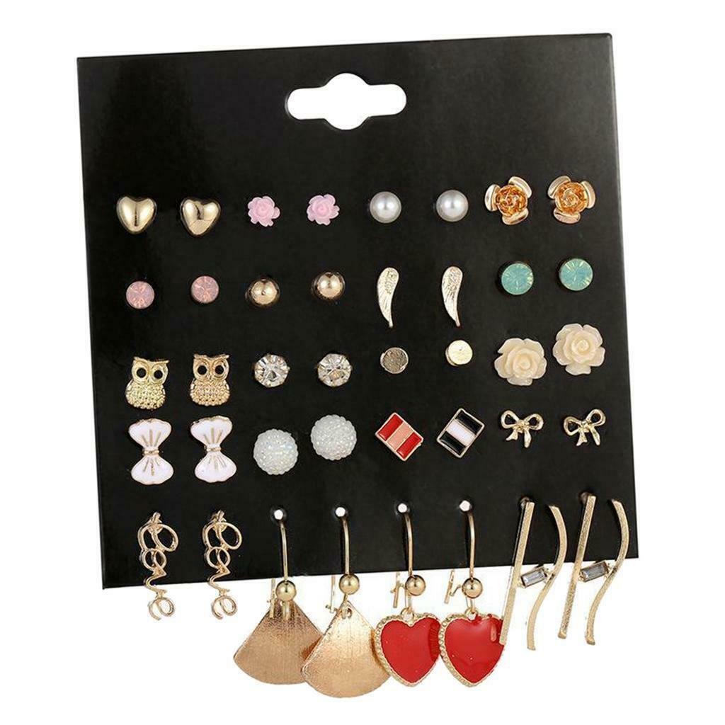 20 Pairs Of Chic Classic Earrings For Women