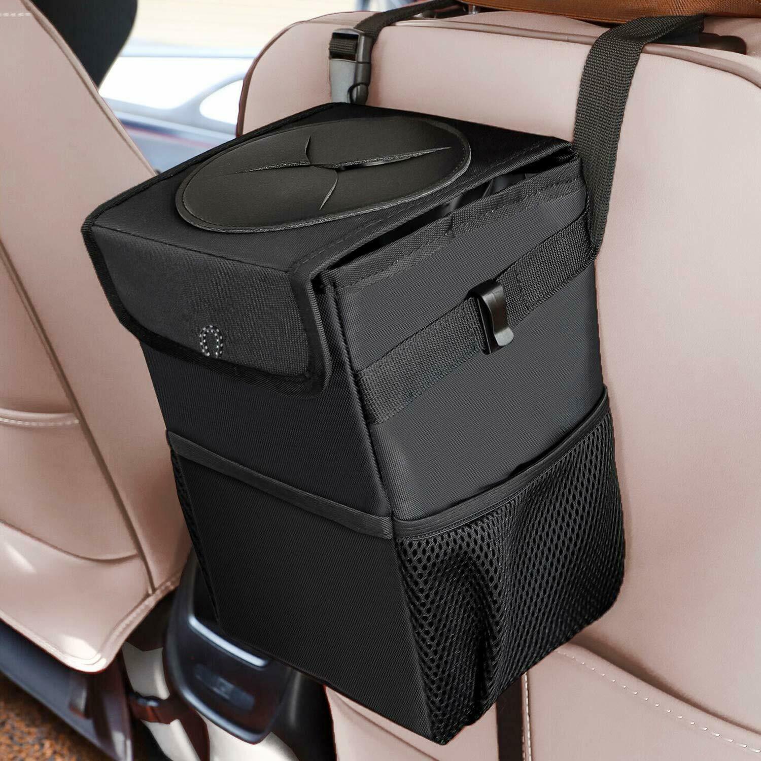 Waterproof Portable Car Trash Can Bin Auto Car Accessories Garbage Organizer