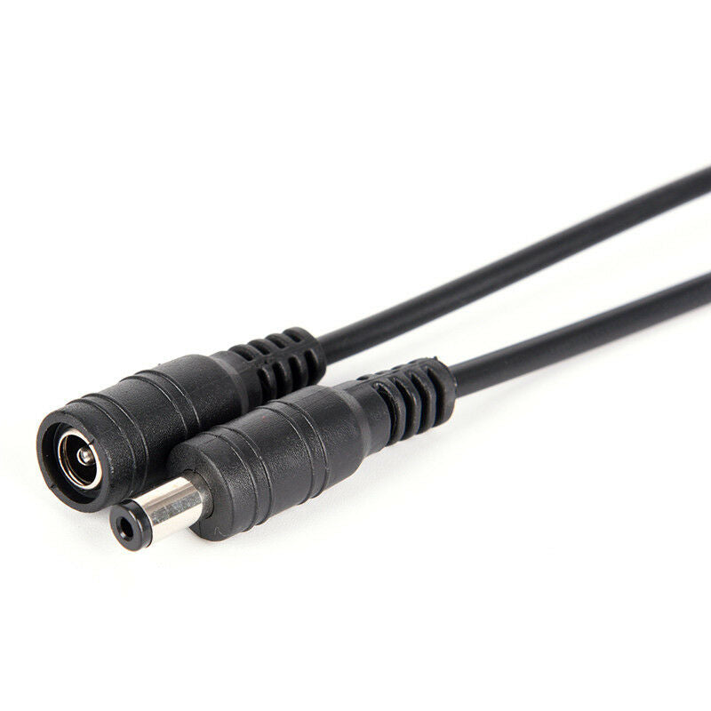 5pair Security 5.5x2.1mm Male+Female DC Power Socket Plug Connector Cable .l8