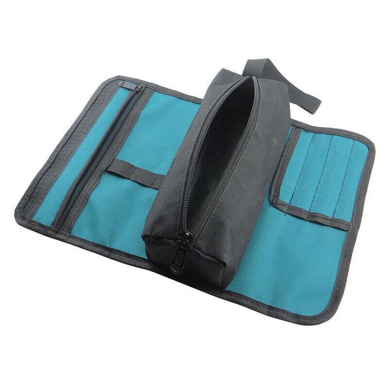 Roll Organizer Bag Car Home Tool Slot Screwdriver Carry Case Pouch Reels Pocket