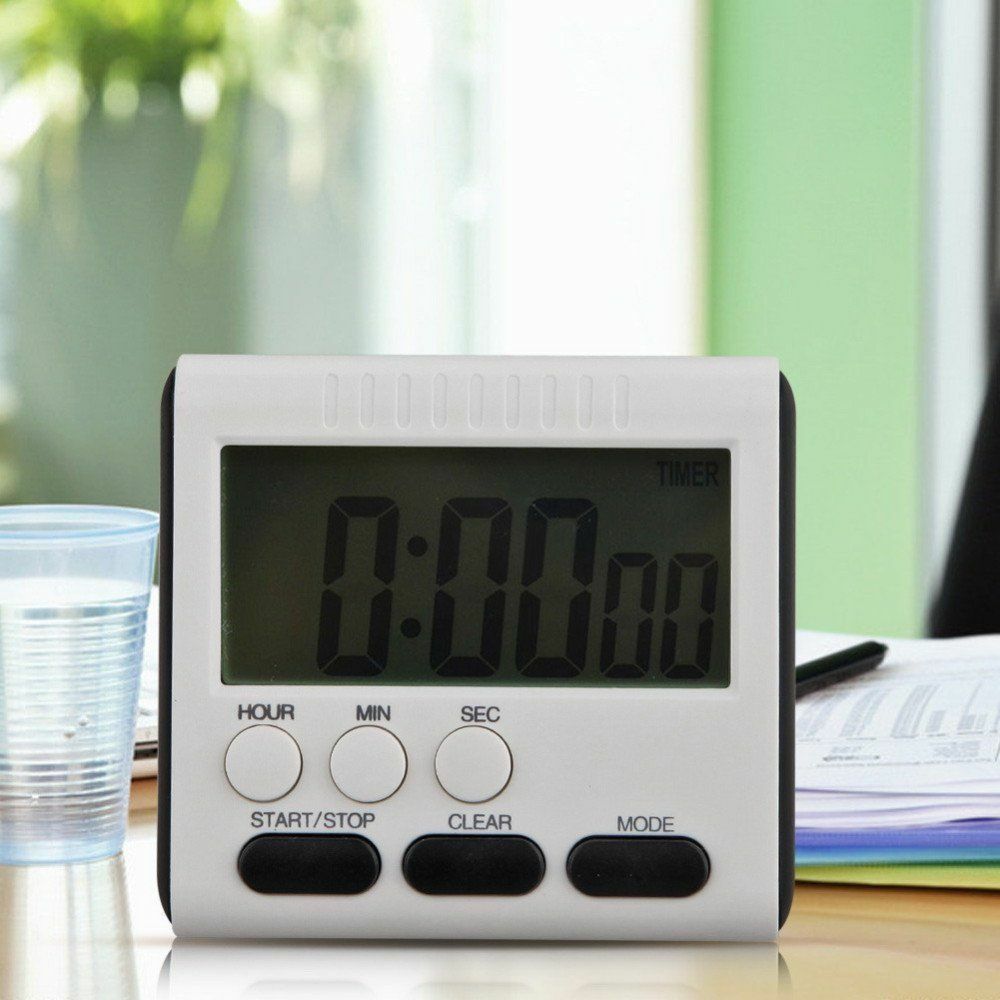 Digital KITCHEN TIMER Countdown Magnetic Fridge Cooking LCD Timing Clock