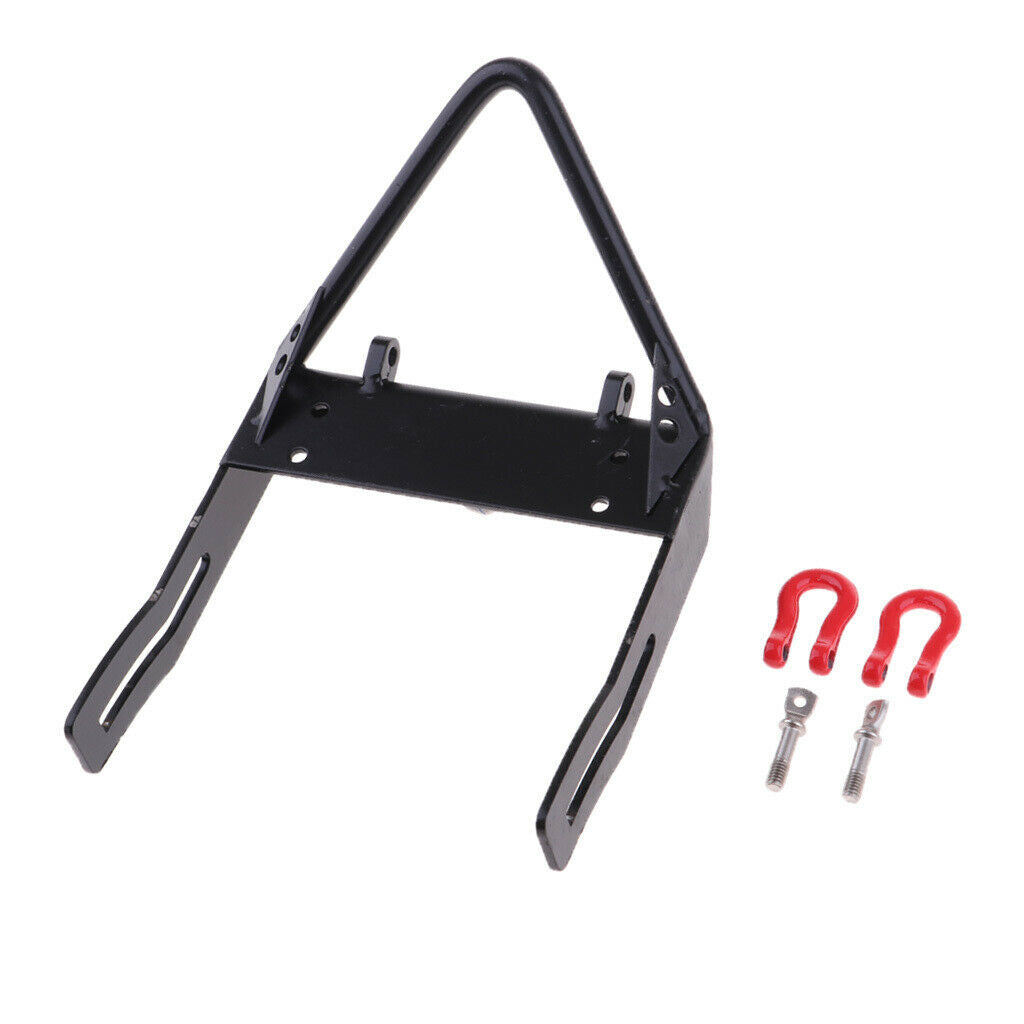 Metal 1:10 Front Bumper with 2 Tow Shackles for Axial SCX10 RC Crawler Parts