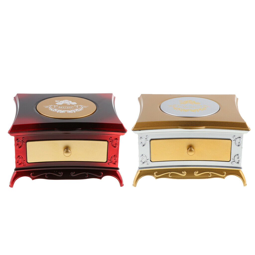 2pcs European-style Classical Creative Spinning Ballet Girl Music Box Music Box