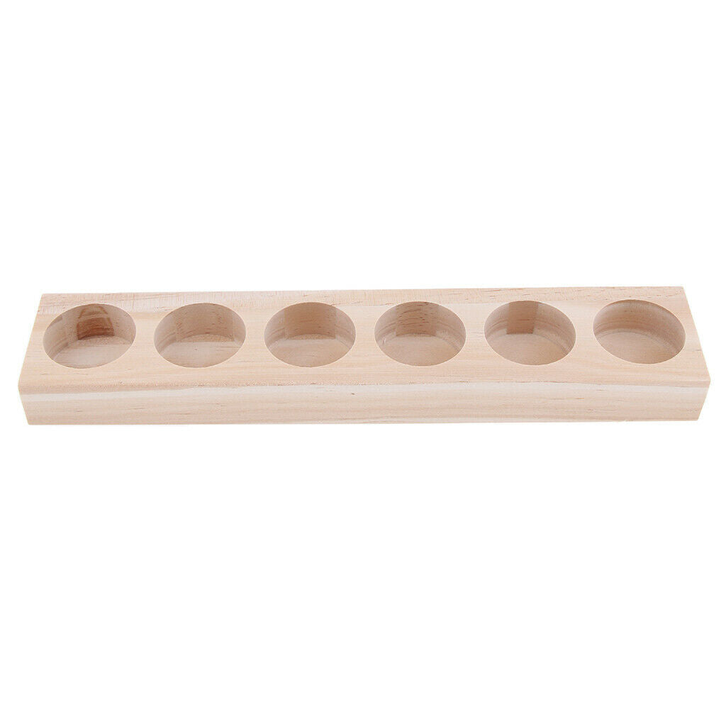 2x Wood Cosmetic Makeup Perfume Essential Oils Display Storage Stand Holder