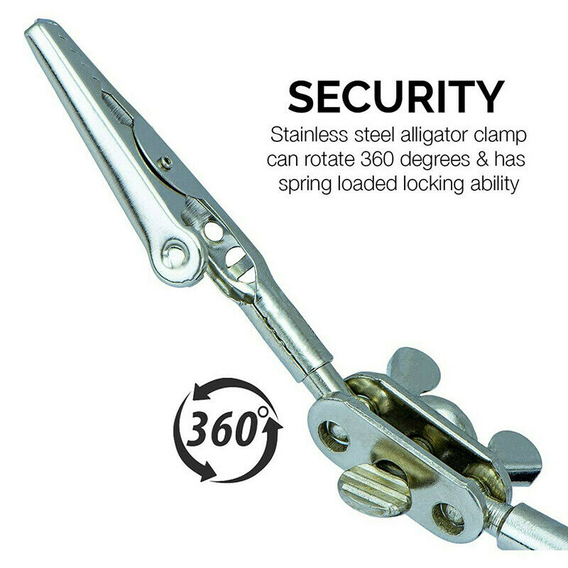 Third Hand Soldering Solder Iron Stand Holder Magnifier Helping Tool Station SJ