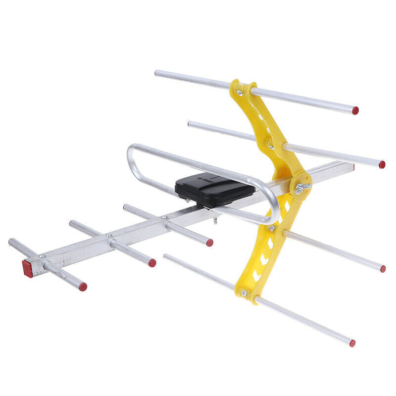Outdoor 100Mile Amplified 8 Yagi Antenna HD TV 10dB Long Range UHF/VHF/F-hg Tt
