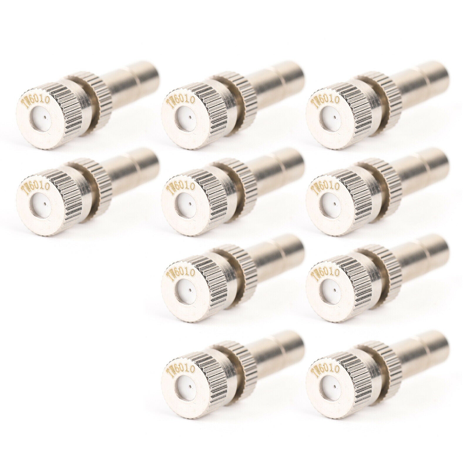 10pcs Misting Nozzles Mister Sprinkle For Cooling System 0.024" Quick plug B5