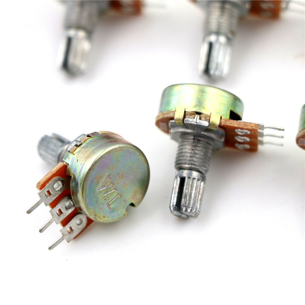 10x 100K Ohm Linear Taper Rotary Potentiometer Panel Pot B100K 15mm 3Pin .l8