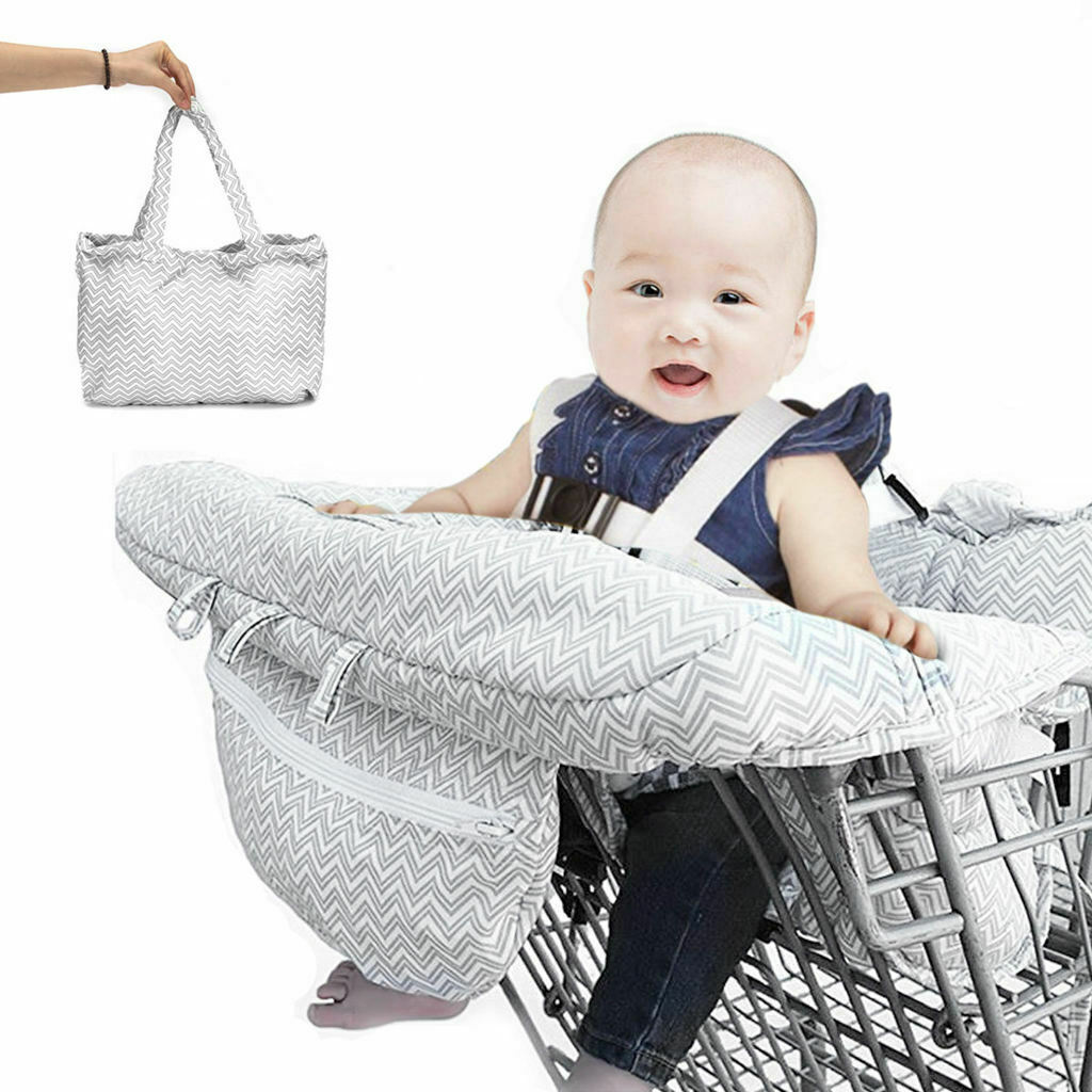 Infant High Chair Grocery Shopping Cart Cover Baby Toddlers Safety Harness