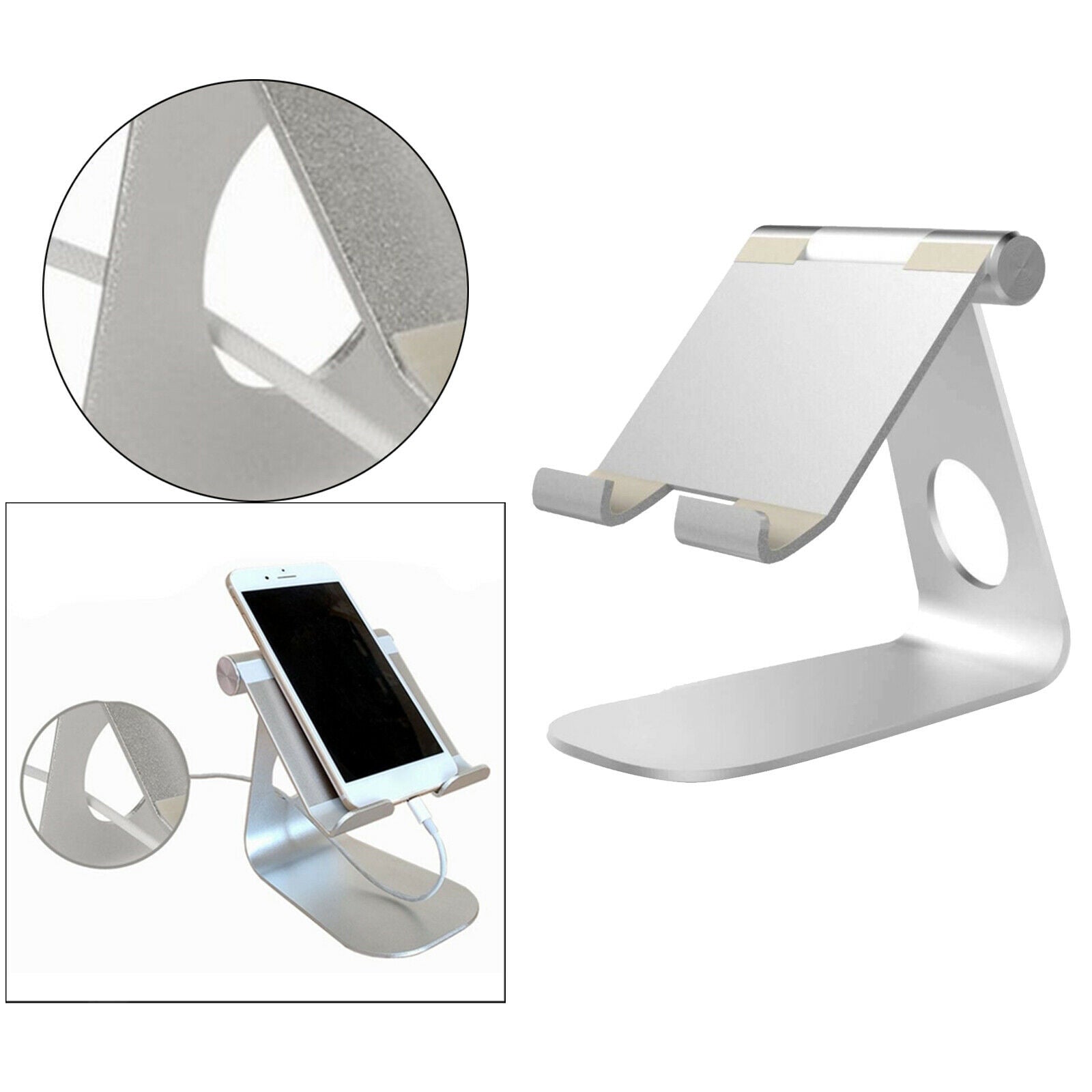 Portable Folding Metal Smart Phone Rack for Home Office Tabletop Decor Gift