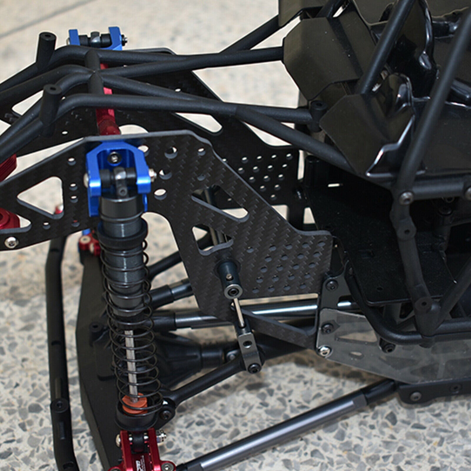 For LOSI LMT SOLID AXLE 4WD MONSTER TRUCK LOS04022 1/8 RC Car Carbon Side Panel