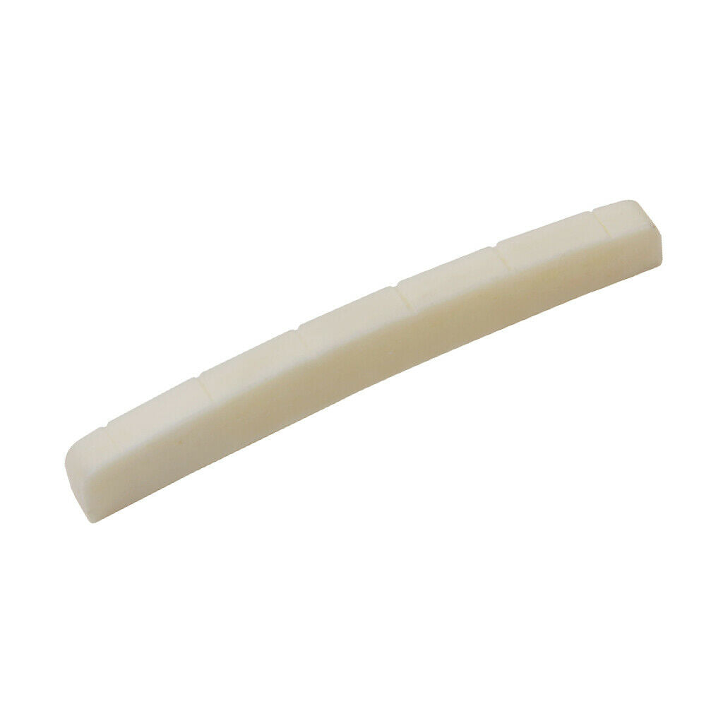 6x Beige Buffalo Bone Slotted Nuts for    Guitar