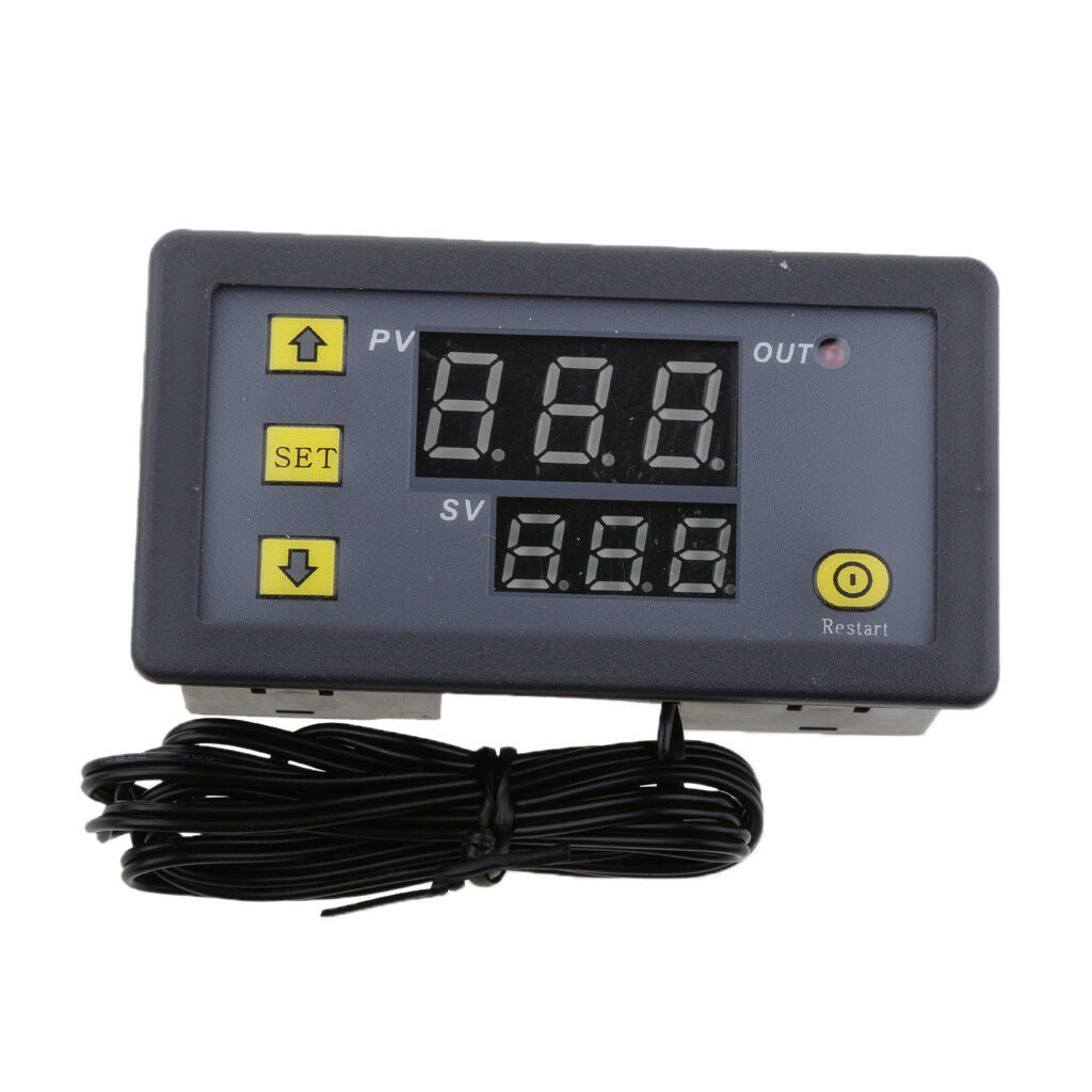DC 12V 10A Digital LCD Thermostat Temperature Controller w/ Sensor Probe
