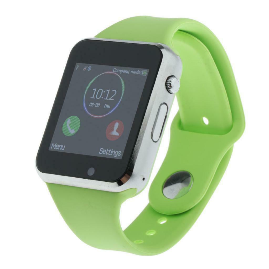 A1 Wristwatch Bluetooth Smart Watch SIM Smartwatch Smartphone Women Green