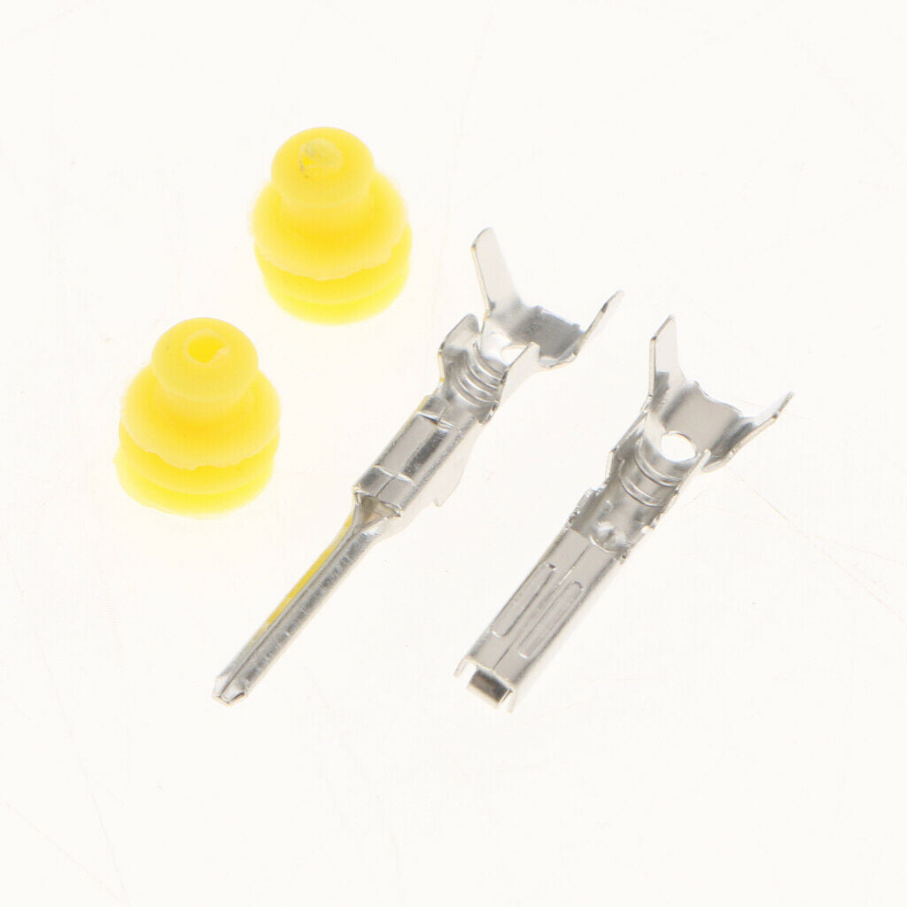 3 Set Car Waterproof Electrical Connector Plug Terminals Heat Shrink 4Pin Way