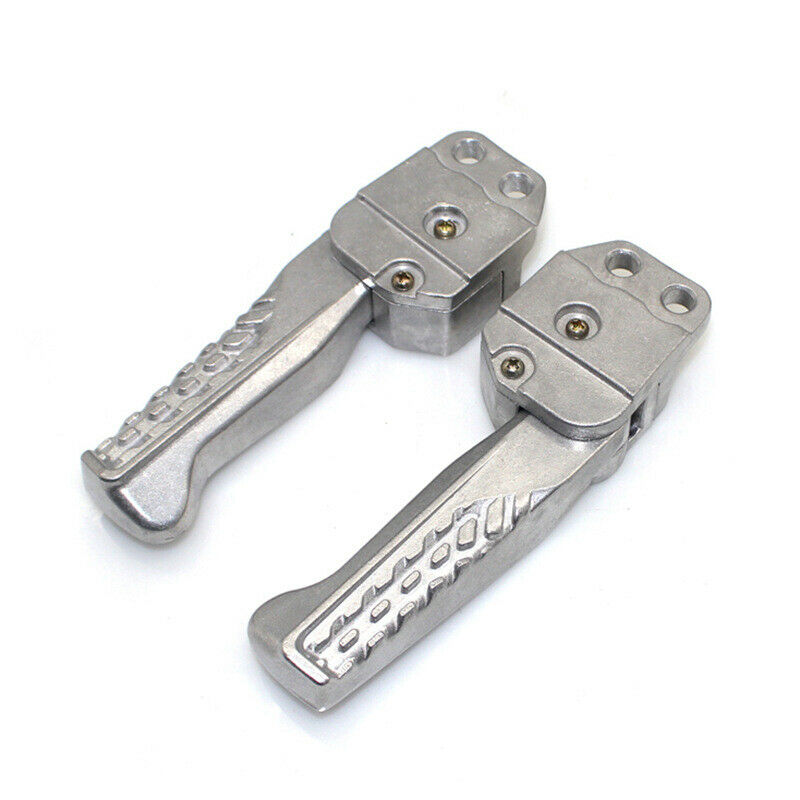 Universal Motorcycle Scooter Bike Foot Pegs Footpegs Rear Set Pedals Aluminum