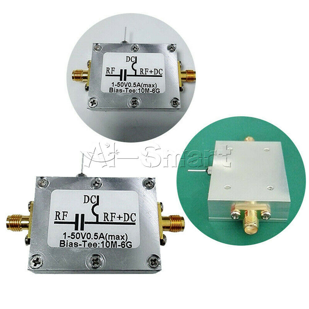Bias Tee RF DC Isolator 10MHz-6GHz Amplifier w/ Case Low Noise LNA HAM RTL SDR