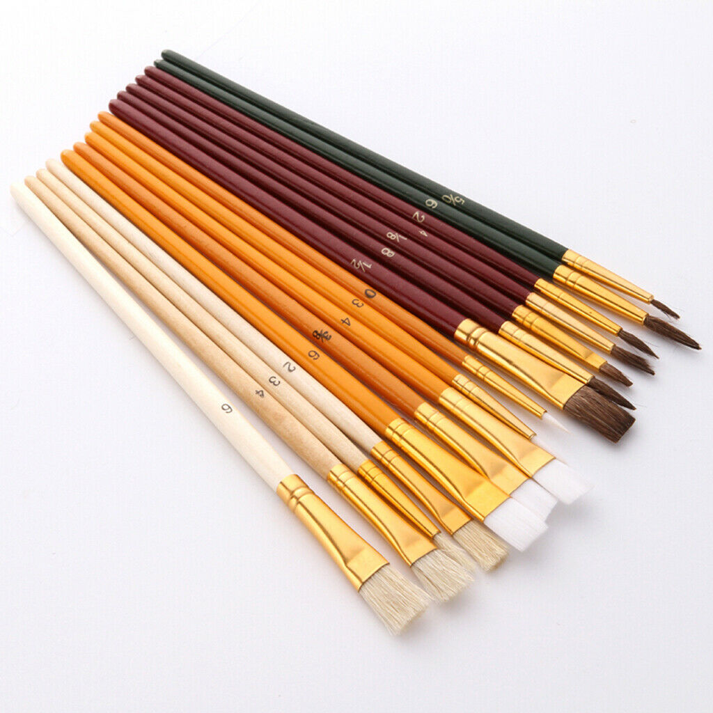 25 Artist Brush Set Acrylic Paint Foam Hairbrush
