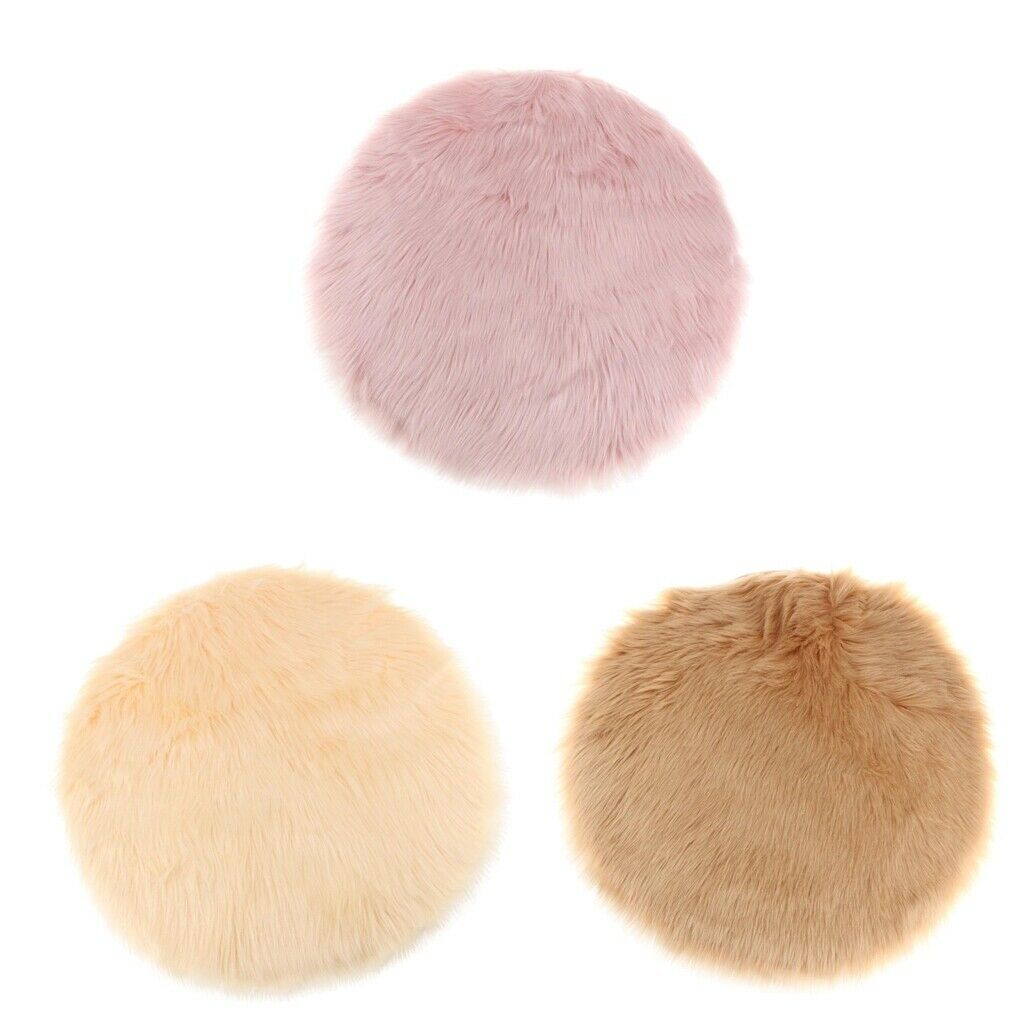 Artificial Sheepskin Car Seat Pad Cushion Mat Pad Fleece Carpet 12inch
