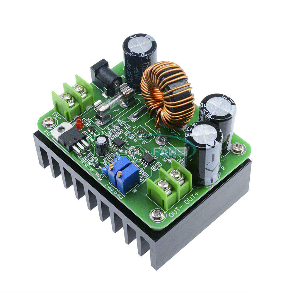 DC-DC 10-60V to 12-80V 600W Boost Converter Step-up Module Power Supply 15A