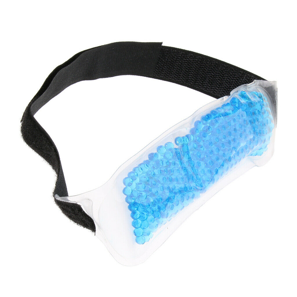 Head Gel Ice Pack Bag w/Elastic Strap Ice Wrap Headache Tension Relief