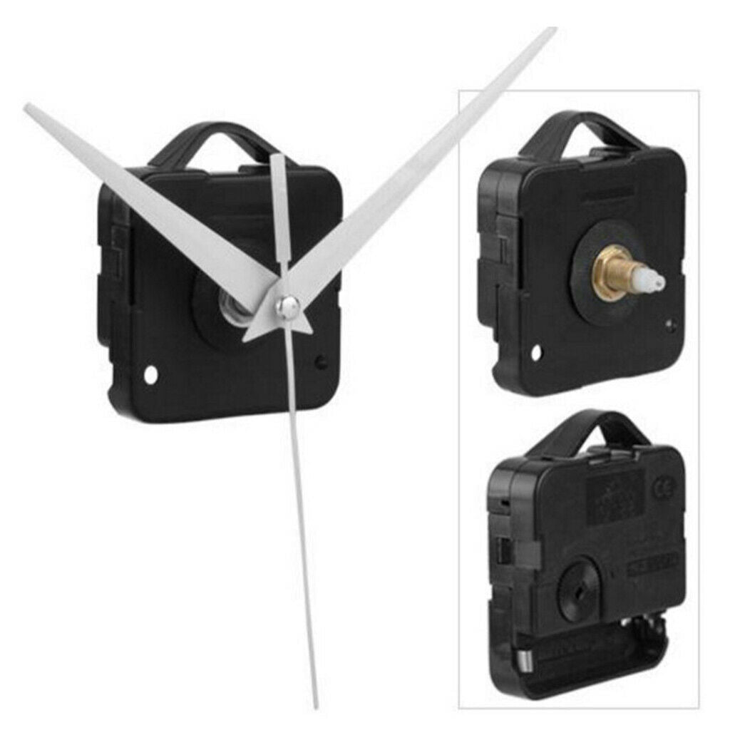 2Set Quartz Clock Movement Long White Spindle Mechanism Repair Accessories