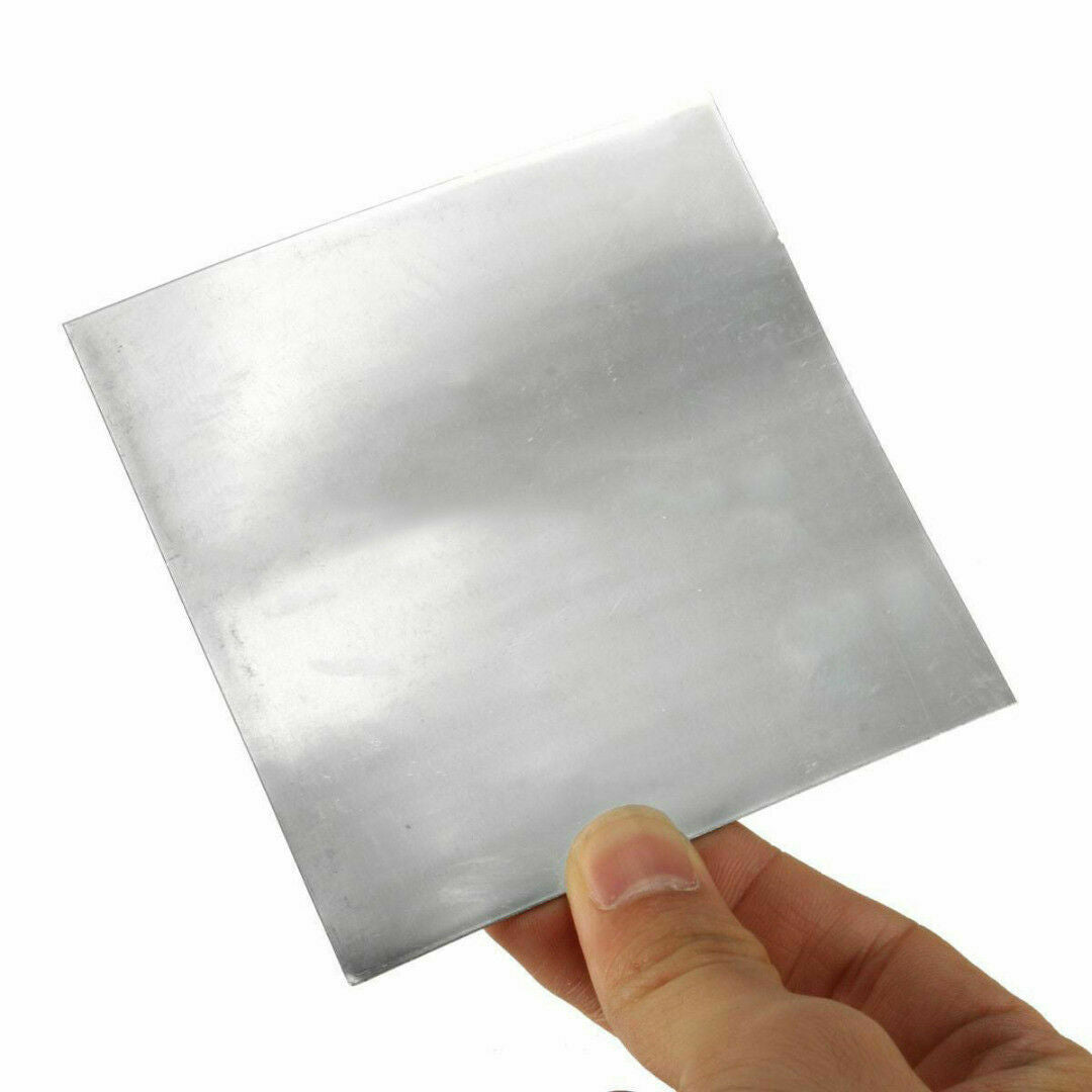 1x High Purity Pure Zinc Zn Sheet Plate Metal Foil For Science 100x100x0.5mm