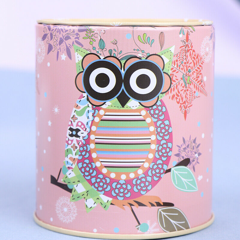 1pc Personalise Piggy Bank Series Tin Plate Money Saving Coin Jewelry Storag Tt